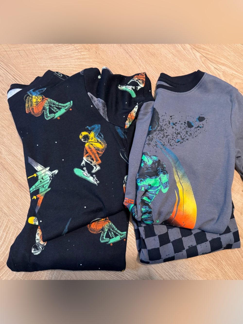 Carter's Black & Gray Skateboard Graphic Tees - Pack of 2